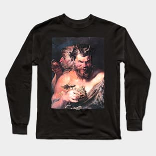 Two Satyrs (1618-19) - Peter Paul Rubens Long Sleeve T-Shirt